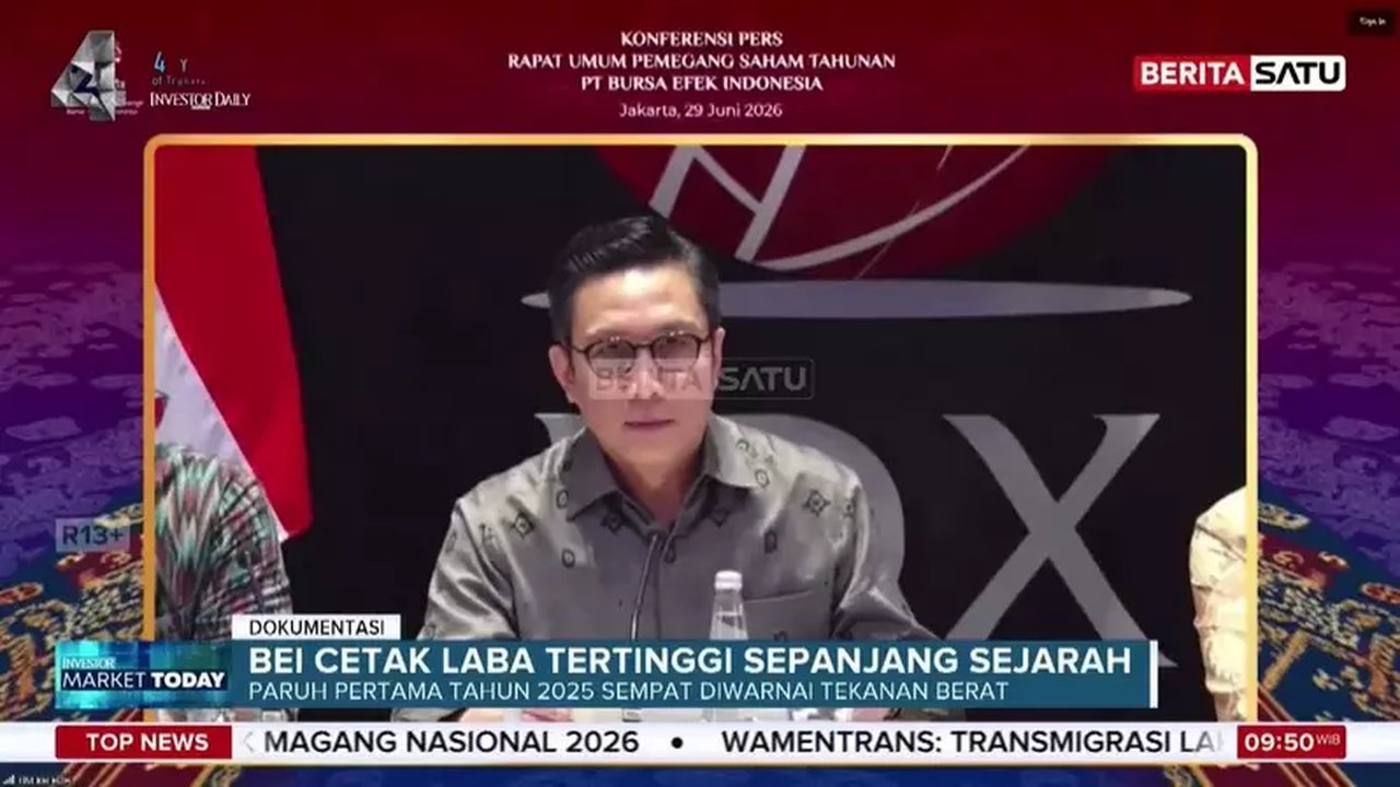 BEI Umumkan Laba Bersih Rekor Rp1,07 Triliun